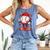 Valentine Baseball Drip Ice Cream Youth Boys Couples Comfort Colors Tank Top Blue Jean