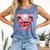 Valentine Baseball Lifestyle Home Plate Ice-Cream Drip Boys Comfort Colors Tank Top Blue Jean