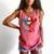 American Baseball Drip Graffiti Ball And Bat Comfort Colors Tank Top Watermelon