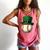 Baseball Leprechaun Hat Saint Patrick Retro Comfort Colors Tank Top Watermelon