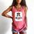 Baseball Mom Messy Bun Mommy Baseball Player Comfort Colors Tank Top Watermelon