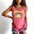 Baseball Mom Sports Orange Comfort Colors Tank Top Watermelon