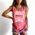 Crazy Proud Always Loud Baseball Mom Mother's Day Premium Comfort Colors Tank Top Watermelon