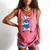 Dripping Drip Baseball Rabbit Bunny Easter Men Boy Kid Comfort Colors Tank Top Watermelon