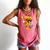 Drippy Pizza Baseball Slice Cartoon Sports Food Comfort Colors Tank Top Watermelon