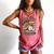 Faith Family Freedom Patriotic Christian Baseball Game Day Comfort Colors Tank Top Watermelon
