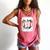 My Heart Is On That Field Baseball Mom Momm Comfort Colors Tank Top Watermelon