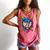 HUGvyn 7th Birthday Baseball Ice Cream Drip Number 7 Kid Boy Comfort Colors Tank Top Watermelon