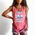 Kids 100 Days Of School 100th Day Baseball Ice Cream Drip Comfort Colors Tank Top Watermelon
