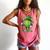 St Patricks Day Baseball Leprechaun Rainbow Green Baseball Comfort Colors Tank Top Watermelon