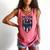 USA Mum Mother's Day Baseball Mom Comfort Colors Tank Top Watermelon USA Mum Mother's Day Baseball Mom Comfort Colors Tank Top Watermelon