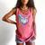 Valentines Baseball Heart Dripping Ice Cream Gen Z Alpha Comfort Colors Tank Top Watermelon
