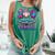 100 Days Of School Baseball Sports Drip Graphic Comfort Colors Tank Top Violet