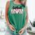 Baseball Mom Coquette Women Girls Baseball Mama Comfort Colors Tank Top Violet