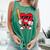 Heart Playing Baseball Valentines Day Comfort Colors Tank Top Violet