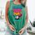 HUGvyn I Survived 100 Days Baseball Teacher Ice Cream Drip Comfort Colors Tank Top Violet