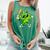 Lucky Shamrock Playing Baseball St Patrick's Kids Boys Comfort Colors Tank Top Violet