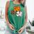 St Patricks Day Shamrock Basketball Baseball Men Boys Kids Comfort Colors Tank Top Violet