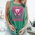 Strike Out Breast Cancer Baseball Ice Cream Drip Comfort Colors Tank Top Violet