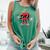 Women's Valentines Day Heart Baseball Player Sports Boys Kids Men Comfort Colors Tank Top Violet