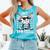 100 Days Of School Baseball Bat 100th Day Of School Comfort Colors Tank Top Light Green
