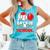 100 Days Of School Baseball Boys Kids Students Comfort Colors Tank Top Light Green