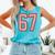 6 7 Number 67 Baseball Meme Tee For Women Comfort Colors Tank Top Light Green 6 7 Number 67 Baseball Meme Tee For Women Comfort Colors Tank Top Light Green