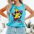Banana Baseball Drip Comfort Colors Tank Top Light Green