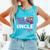 Baseball Or Bows Uncle Loves You Gender Reveal Comfort Colors Tank Top Light Green