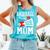 Baseball Cheer Mom Cheerleading Cheerleader Baseball Mom Comfort Colors Tank Top Light Green