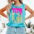 Baseball Drip Bat Boys Ice Cream American Flag 4th Of July Comfort Colors Tank Top Light Green