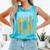 Baseball Drip Dripping Ice Cream Sport Player American Flag Comfort Colors Tank Top Light Green