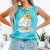Baseball Drip Ice Cream Crown Melt Graphic Comfort Colors Tank Top Light Green