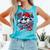Baseball Drip Icecream Heart Valentine Day Boys Kids Red Comfort Colors Tank Top Light Green