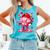 Baseball Drip Valentine Sports Vday Ice Cream Drip Heart Comfort Colors Tank Top Light Green