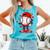 Baseball Drip Valentines Comfort Colors Tank Top Light Green
