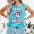 Baseball Ice Cram Drip 100 Days Of School 100th Boys Youth Comfort Colors Tank Top Light Green