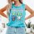 Baseball Ice Cream Drip Bonus Dad Of The Birthday Boy Comfort Colors Tank Top Light Green