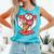 Baseball Ice Cream Drip Baseball Strawberry For Youth Red Comfort Colors Tank Top Light Green
