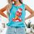 Baseball Ice Cream Drip Youth Strawberry Baseball Red Comfort Colors Tank Top Light Green