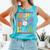 In My Baseball Mom Era Tee Bunny Ears Rabbit Baseball Comfort Colors Tank Top Light Green