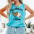 Baseball Mom Leopard Heart Baseball Player Kids Comfort Colors Tank Top Light Green