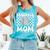 In My Baseball Mom Mama Era Leopard Mom Baseball Comfort Colors Tank Top Light Green