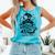 Baseball Mom May Get Loud Messy Bun Mother's Day Comfort Colors Tank Top Light Green