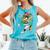 Baseball Player Mardi Gras Alligator Carnival Costume Beads Comfort Colors Tank Top Light Green