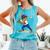 Baseball Puerto Rico Patriotic Flag Boricua Baseball Player Comfort Colors Tank Top Light Green