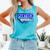 Blue Panther Baseball Home Plate Game Day Mascot Panther Comfort Colors Tank Top Light Green