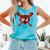 Chocolate 67 Drip Baseball Valentine Love Sports Comfort Colors Tank Top Light Green