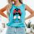 Class Of 2025 Baseball Mom Senior Graduation Graduate Women Comfort Colors Tank Top Light Green