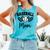 Custom Baseball Mom Number 17 Heart For Mom Comfort Colors Tank Top Light Green